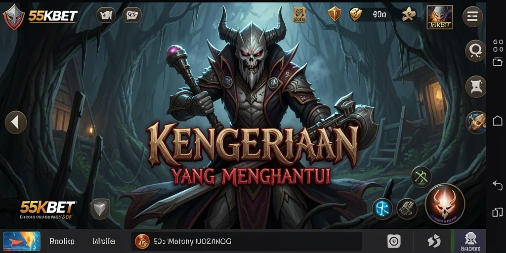 Screenshot menampilkan gameplay yang menakutkan di 55KBET.