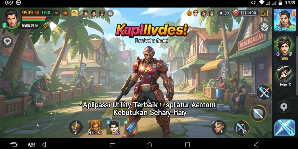 Tampilan utama aplikasi Utility 9939 dengan fitur lengkap.
