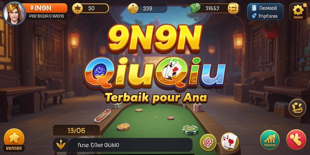 Gameplay intens QiuQiu di 9N9N dengan visual menawan.