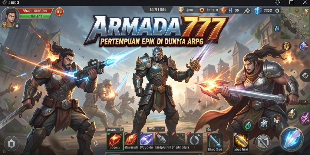 Tangkapan layar gameplay ARPG yang menegangkan di ARMADA777.
