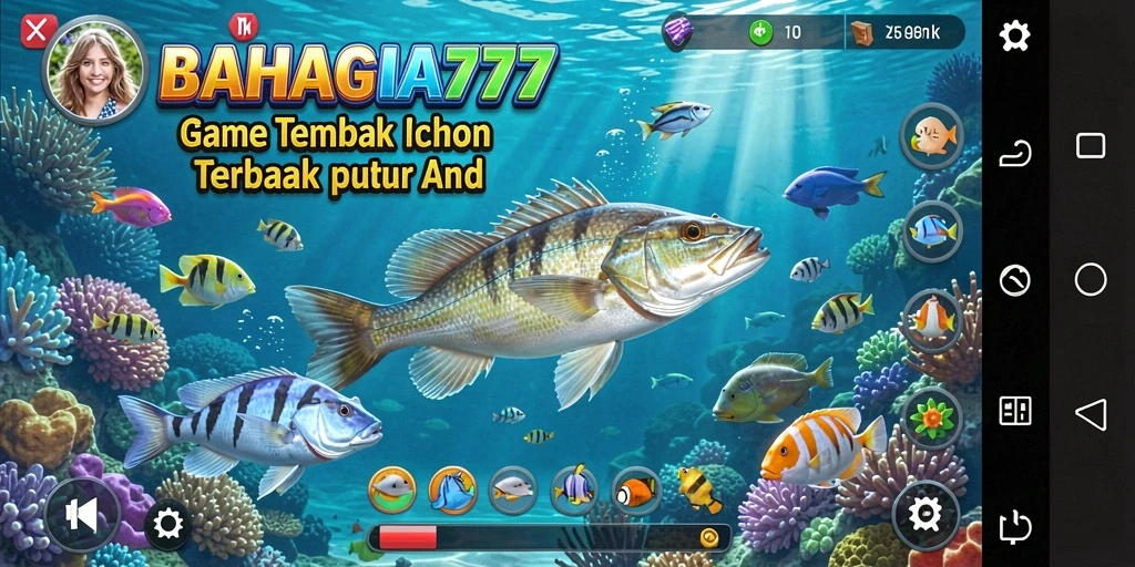 Gameplay BAHAGIA777 yang penuh aksi dan seru saat menembak ikan.