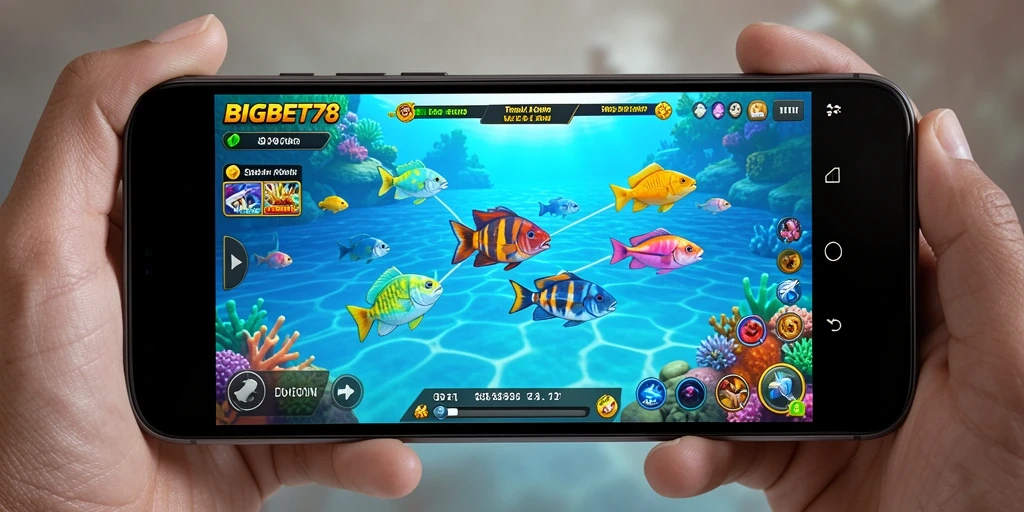 Tampilan seru dari gameplay Tembak Ikan di BIGBET78.