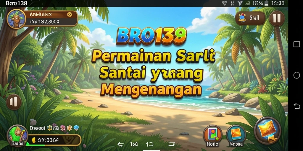 Tampilan gameplay santai BRO138 yang ceria dan penuh warna.