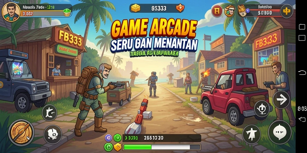 Screenshot FB333 menunjukkan gameplay Arcade yang seru dan penuh aksi.