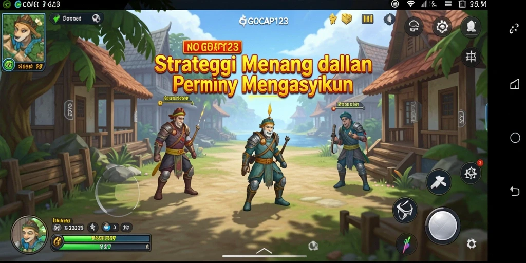 Tampilan gameplay seru pada GOCAP123 yang penuh strategi.
