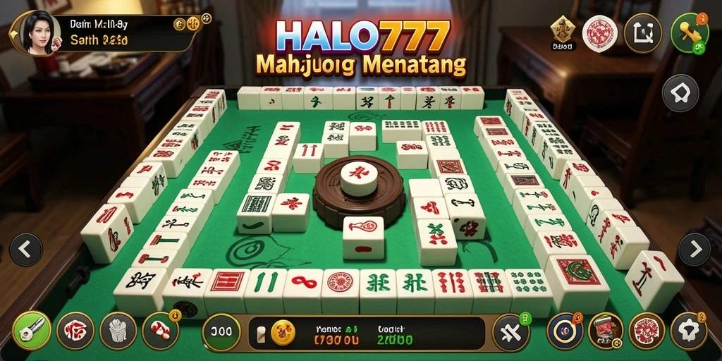 Gameplay seru HALO777 yang menampilkan Mahjong klasik.