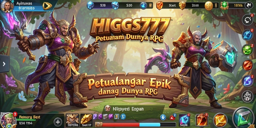 Tampilan gameplay HIGGS777 yang epik dan imersif.