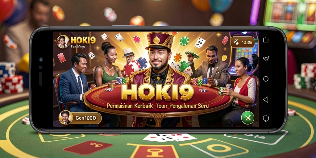 Tampilan menarik HOKI9 saat bermain permainan kasino.