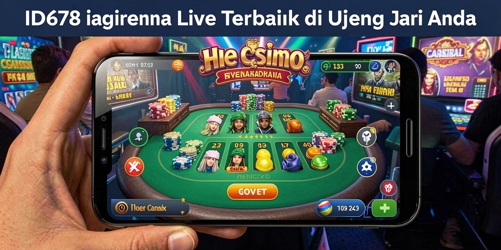 Tampilan gameplay yang memukau dan interaktif di ID678 Live Casino.