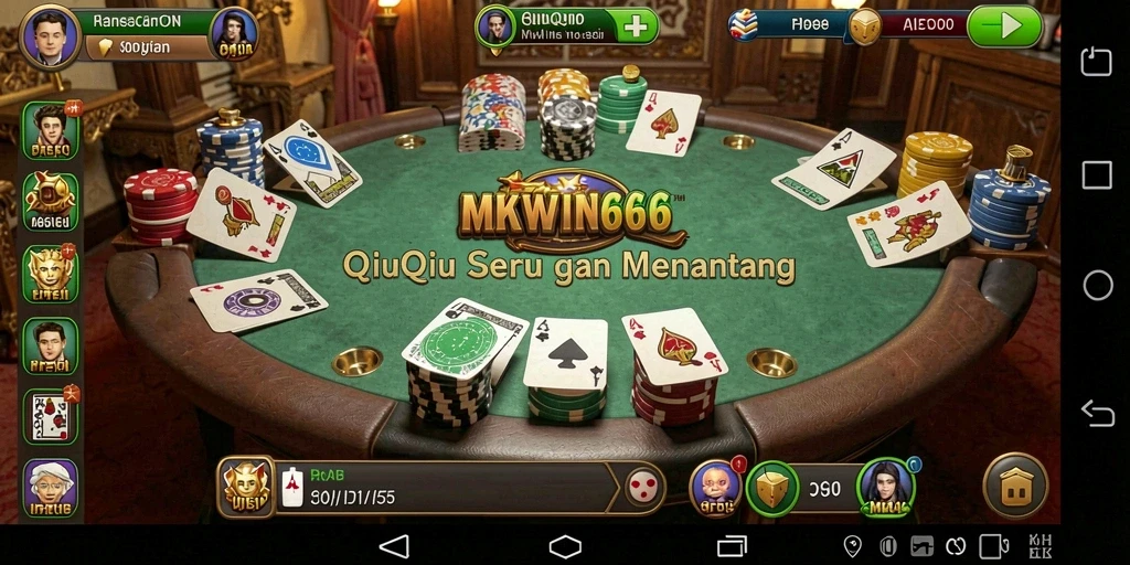 Tampilan gameplay seru QiuQiu di MKWIN666.