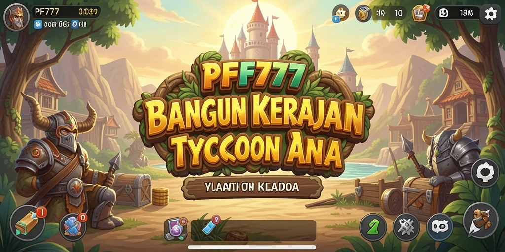 Tangkapan layar gameplay PF777 yang menunjukkan strategi bisnis yang seru.