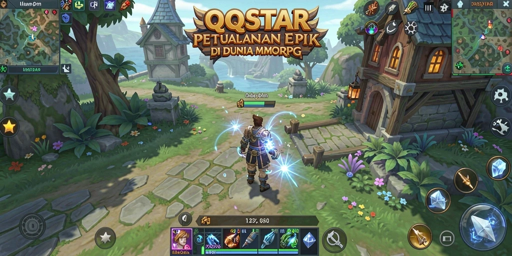Menampilkan gameplay menarik dalam dunia MMORPG QQSTAR.