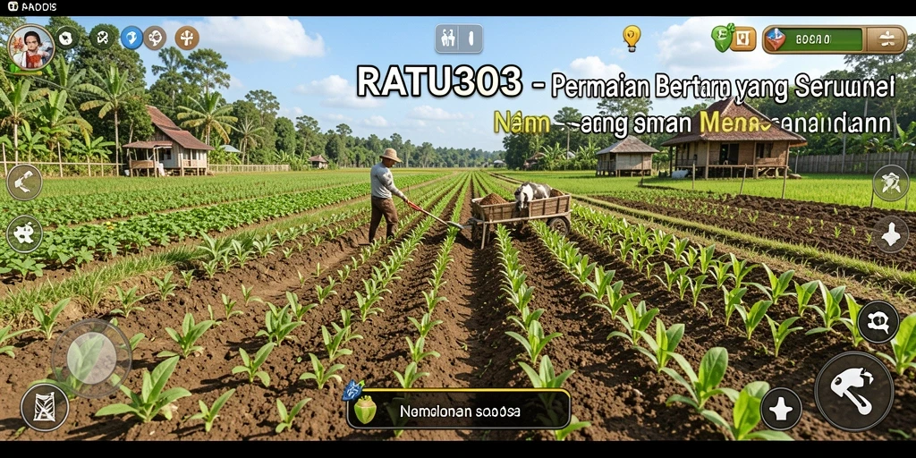 Tampilan gameplay yang memukau dari RATU303 saat bertani.