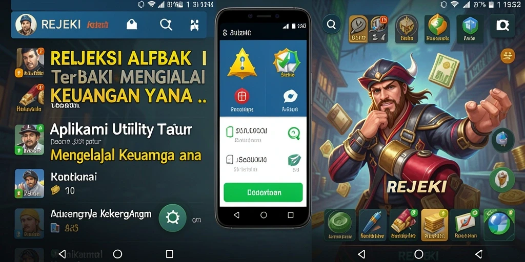 Tampilan utama <strong>REJEKI</strong> dengan fitur pengelolaan keuangan.