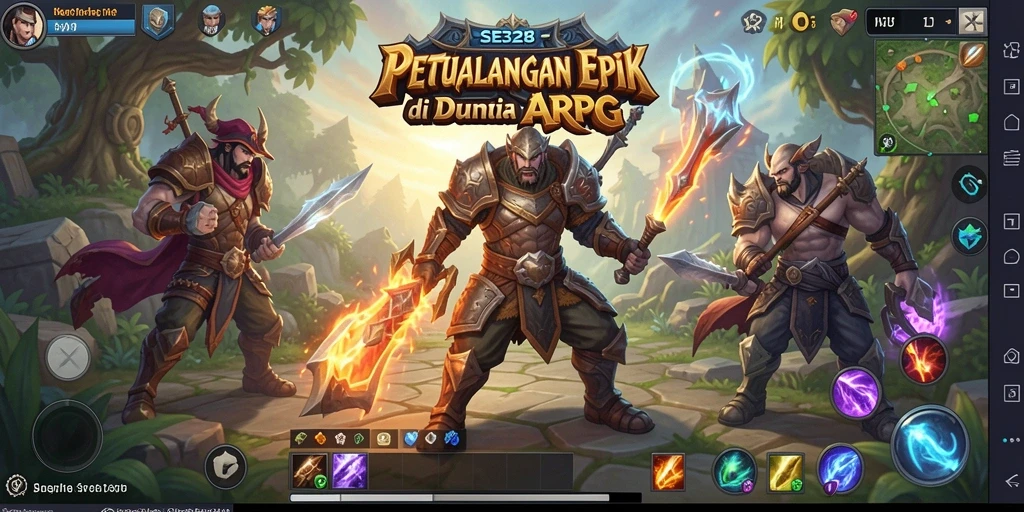 Screenshot SE328 menampilkan aksi seru dalam gameplay ARPG.