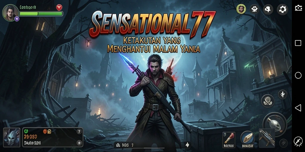 Tampilan menyeramkan di dalam gameplay SENSATIONAL77 yang mencekam.