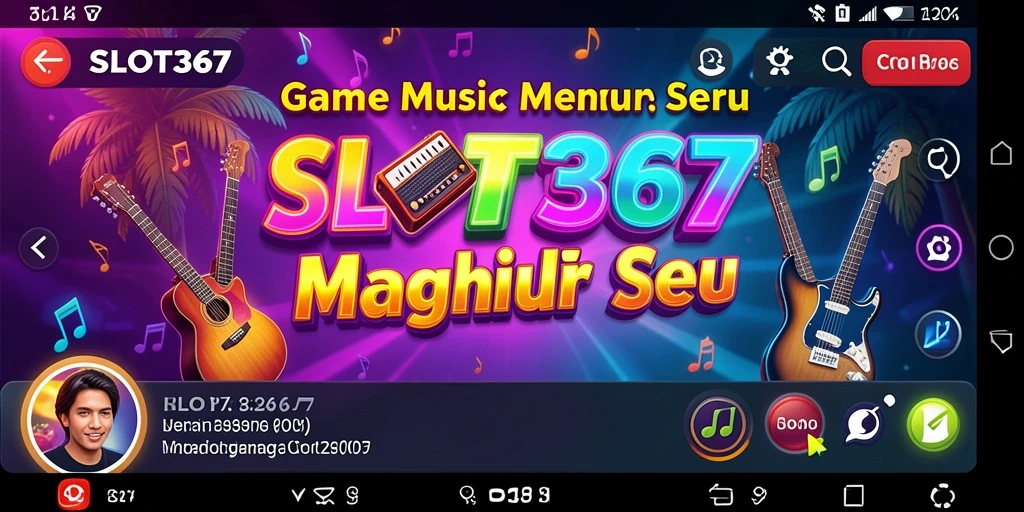Tampilan gameplay SLOT367 yang seru dengan interaksi musik.