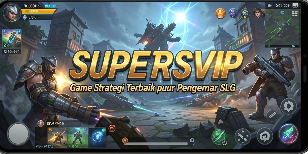 Tangkapan layar utama <strong>SUPERSVIP</strong> menampilkan aksi strategi yang mendebarkan.