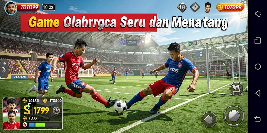 Tampilan gameplay seru TOTO99 dengan berbagai pilihan olahraga.