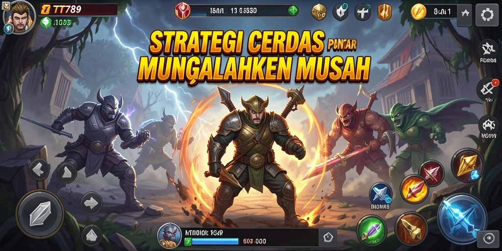 Tangkapan layar utama TT789 menunjukkan aksi pertempuran strategi yang mendebarkan.