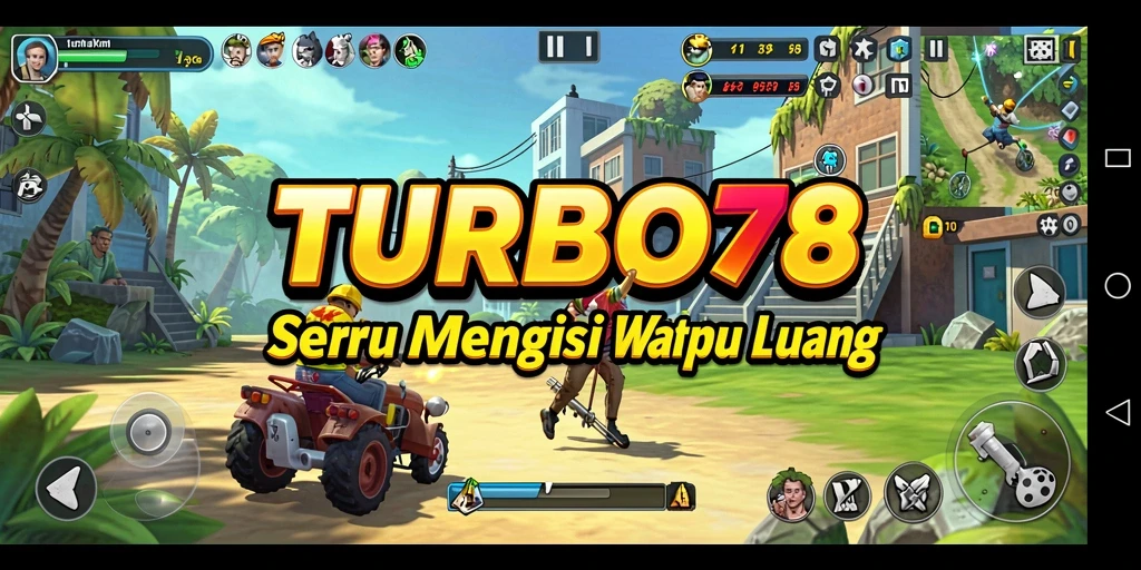 Tampilan utama TURBO78 dengan gameplay seru dan menarik.