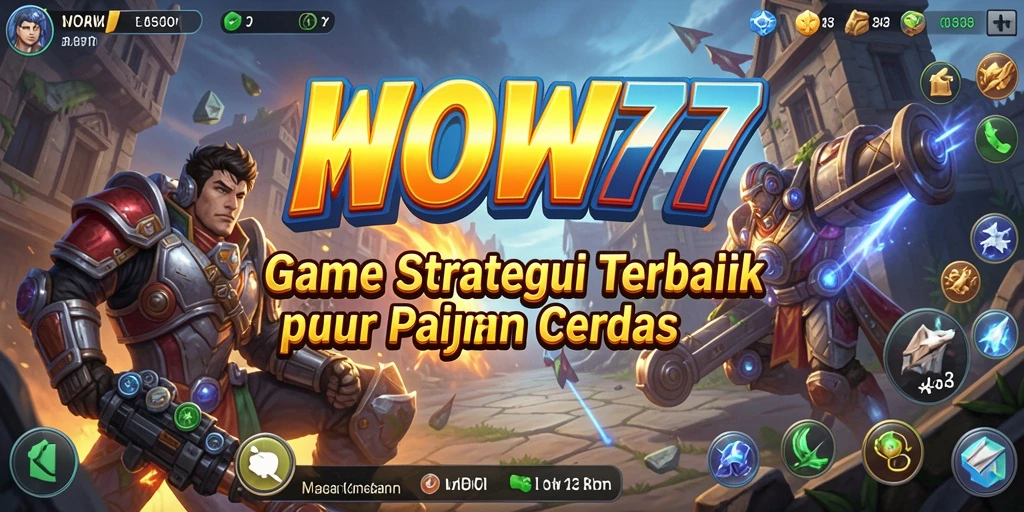 Screenshot gameplay WOW77 yang menunjukkan pertempuran strategis.